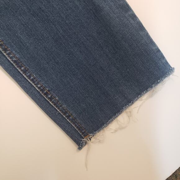 STS Blue Size 27 Women's Jeans Alicia High Rise Cropped Raw Hem Button Fly - Picture 10 of 12